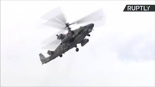 Russian Ka-52 Alligator demonstration at Armyexpo 2019