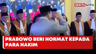 Momen Prabowo Beri Hormat ke Para Hakim, Pahami Tugas Berat Peradilan | Beritasatu