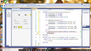 visual Basic Create a Math Practice Application 3 /4 code a private sub