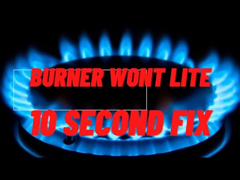 🔥 Gas Burner Won't Light -- SUPER EASY 10 Second FIX 🔥 🔥 Gas Burner Won't Light -- SUPER EASY 10 Second FIX 🔥