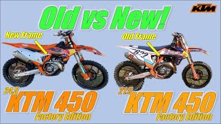 Old vs New!  2024.5 KTM 450 Factory Edition First vs 2021.5 KTM 450 Factory Edition Back to Back!