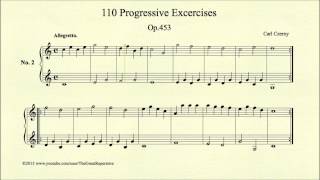 Czerny, 110 Progressive Excercises, Op 453, No 2