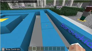How to make the agent go in spiral in minecraft education edition
