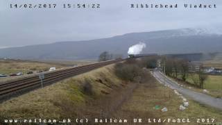 60163 Passing over Ribblehead Viaduct