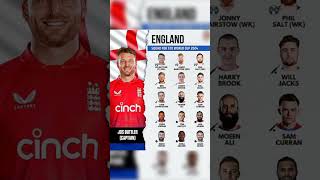 England squad for T20 World Cup 2024#youtubeshorts #trending #viral #ytshorts #shorts