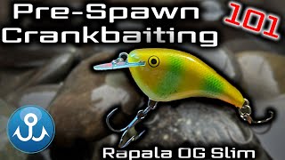 Bass Fishing Pre-Spawn Finesse Flat Side Crankbait: Og Slim