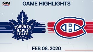 NHL Highlights | Maple Leafs vs Canadiens – Feb. 8, 2020