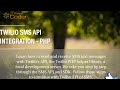 Twilio SMS API integration in PHP full Setup File.