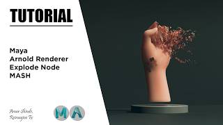 Explode Node In MASH | Maya & Arnold Renderer | Tutorial