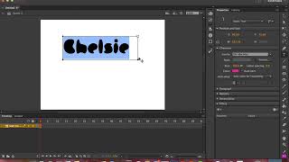 text shape tween