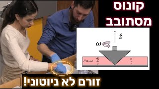 משפחות הזרימה בעזרת קונוס מסתובב | מכניקת זרימה 2025