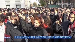 Giulia Cecchettin, un "minuto di rumore" all'università - La Vita in diretta - 20/11/2023