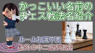 かっこいいチェスの戦法戦術名10選【ルール知識不要】