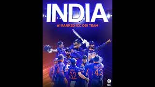 India no.1 ranked in icc odi team | #shorts #viral #trending #youtubeshorts #ytshorts #cricket #csk