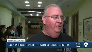 Superheroes visit Tucson Medical Center