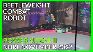 Power Surge: Fight Reel - Beetleweight Combat Robot - NHRL November 2022