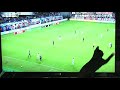 003 tvの中とサッカーする猫