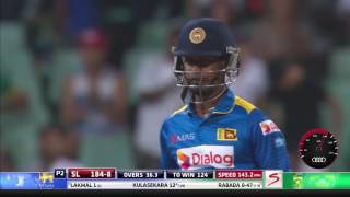 South Africa vs Sri Lanka - 2nd ODI - Nuwan Kulasekara Wicket