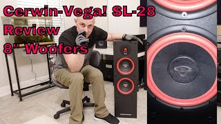 Cerwin-Vega!  SL-28 Review, Tower Speaker | Dual 8 inch Woofers | Home Theater Audio