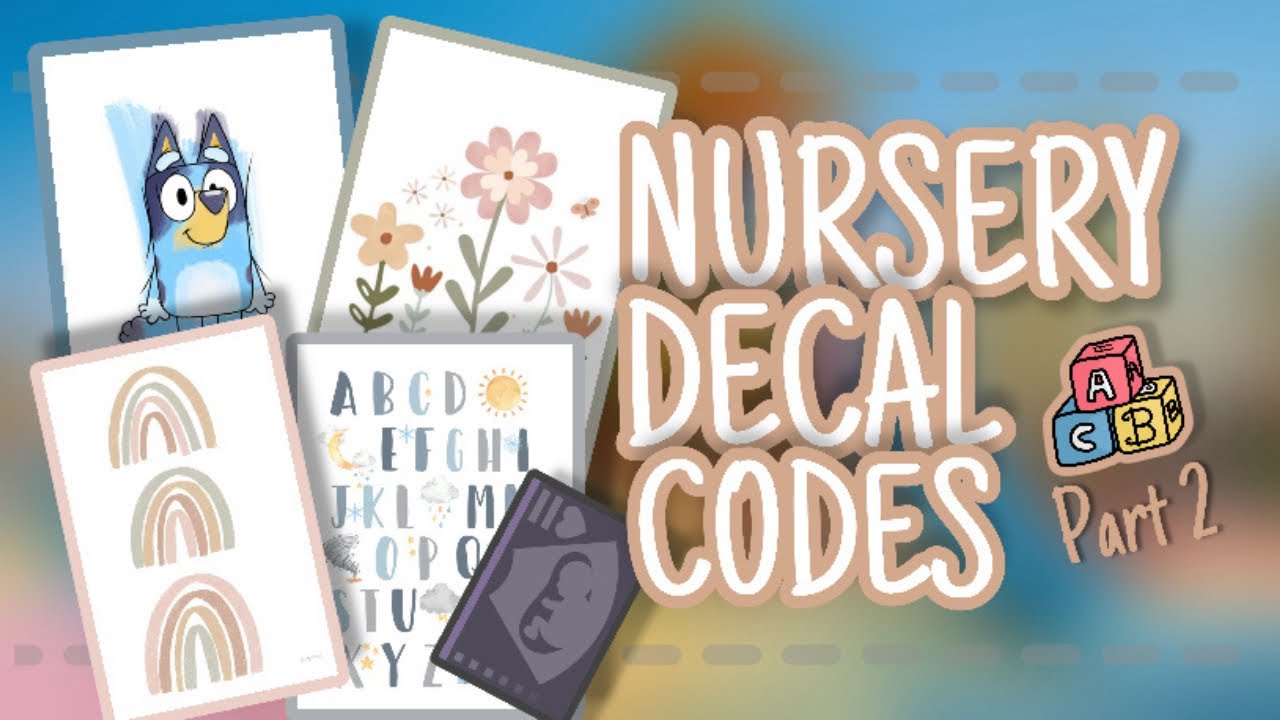 Nursery Decals рџќј Berry Av Bloxburg Youtube