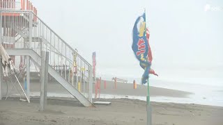 台風6号　静岡県内でも大気の状態不安定　激しい雨や海水浴に注意必要