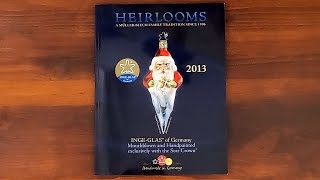 🎄 2013 ASMR Catalog Flip Through: Inge-Glas of Germany Christmas Ornaments