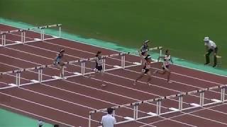 20180610北九州市中学陸上各区大会 低学年女子80mH決勝（小倉南第2組）