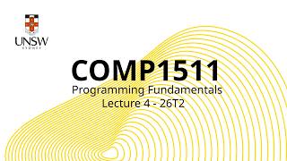 COMP(1511|1911) Week 2 Lecture 2