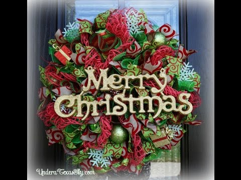Christmas Deco Mesh Wreath Christmas Deco Mesh Wreath
