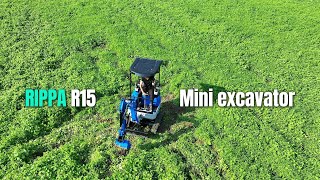 Rippa R15 mini excavator           #miniexcavator #chineseexcavator#minidigger#Kubota#소형굴착기#굴착기