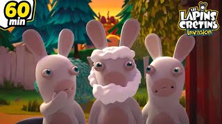 Lapins Encore Plus Crétins - Compilation 1H | Les Lapins Crétins Invasion🐰 | Nouveaux épisodes HD