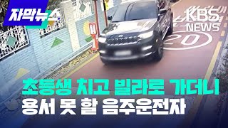 [자막뉴스] 스쿨존에서 초등생 치고 빌라로 가더니…용서 못 할 음주운전자 / KBS 2022.12.05.