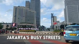 [4K] Sights and Sounds of Jakarta's Rush Hour: Experience the Chaos and Charm of Indonesia's Capital