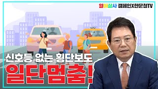 신호등 없는 어린이 보호구역 횡단보도, 그냥 지나가도 될까?