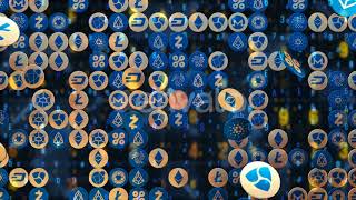 Futuristic Digital Background Binary Computer Code Motion Tech Concept Motion Graphics