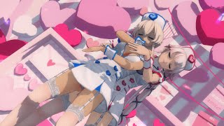 【MMD】ナースコスな由良と島風で「乱躁滅裂ガール  」（艦これ）【4K60fps】