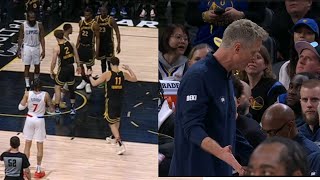 KLAY MADE STEVE KERR FALL ON HIS KNEES! SO ANGRY! AFTER DUMB PLAY IN FINAL MINUT