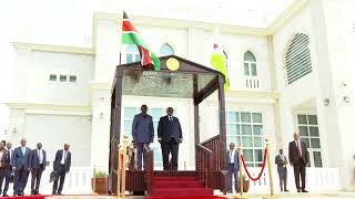 President William Ruto arrival to Palais Presidential in Djibouti and parade