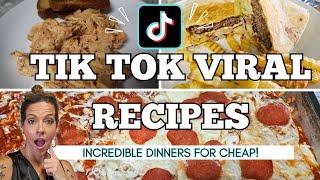 TIK TOK VIRAL RECIPES YOU will WANT to MAKE/Quick \u0026 Easy dinners