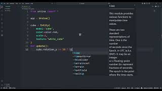how to make a cool rotating cube with python