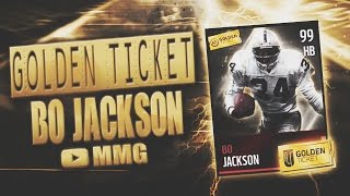 Golden Ticket Bo Jackson Gameplay/Review! Madden Mobile