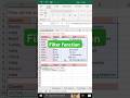 How to apply filter function in Excel