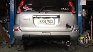 2004 Nissan Xtrail Catback exhaust system with air intake system