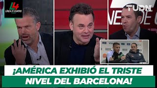 ¡ANÁLISIS y REACCIONES al Barcelona vs América! 🏆 Cierre PERFECTO azulcrema | Resumen Línea de 4