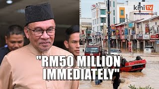 Anwar: Govt to allocate another RM50m for Johor flood aid