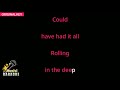 Rolling in The Deep - Adele (Karaoke Songs With Lyrics - Original Key)
