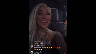 Natalie Nunn argues w/ Jela on live + BTS of baddies. + making fun of smiley