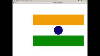 How to draw Indian Flag with Python Turtle module.