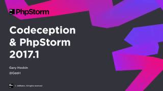 Codeception support in PhpStorm