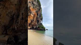 Phra Nang Beach in Krabi, Thailand #phranang #aonang #beachwalk